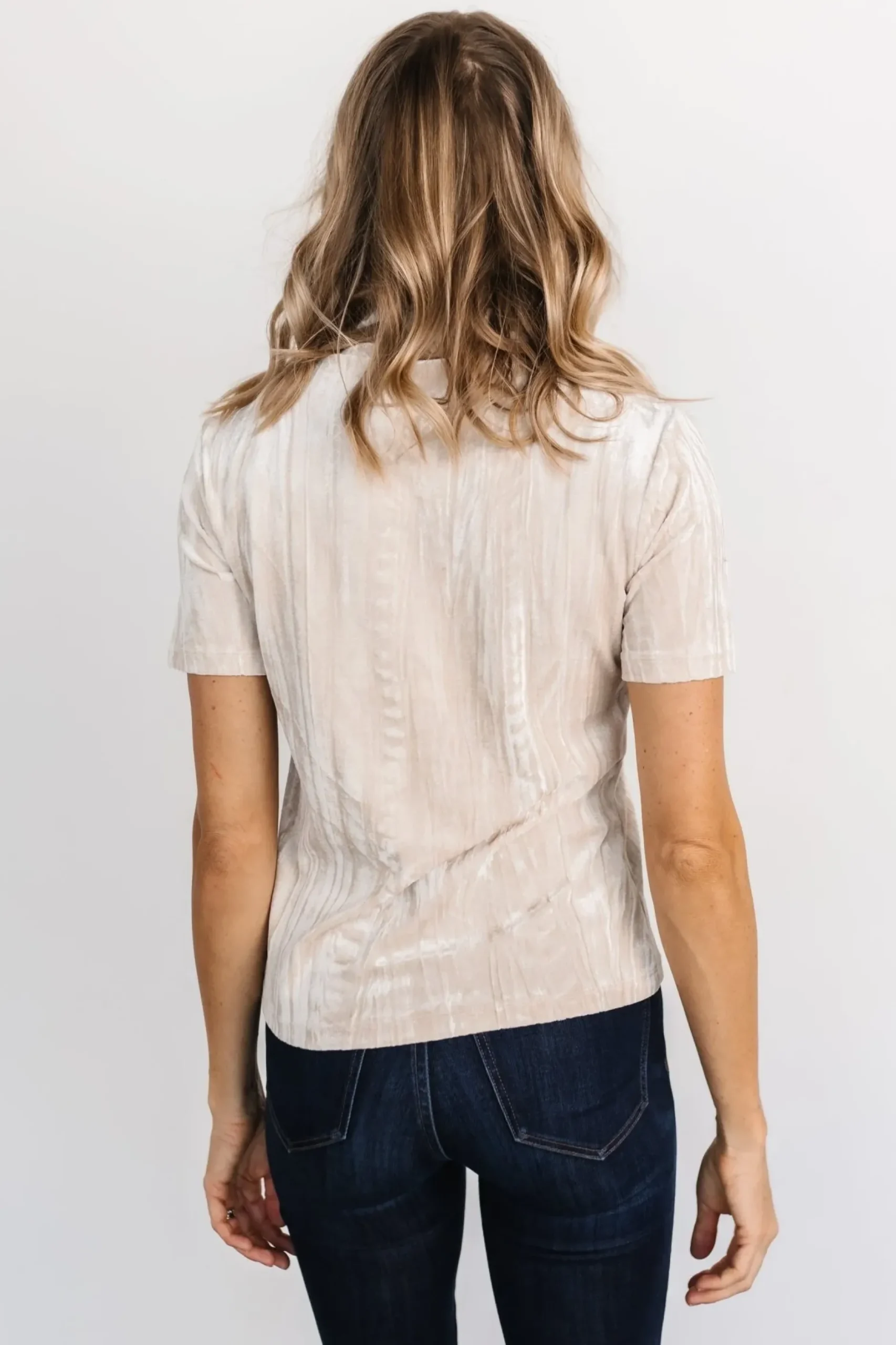 Baltic Born blouses + shirts|Chicago Velvet Top | Champagne
