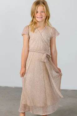 Baltic Born flower girl|Child Grace Sparkle Gown | Champagne