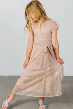 Baltic Born flower girl|Child Grace Sparkle Gown | Champagne