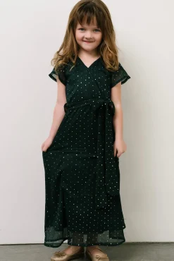 Baltic Born flower girl|Child Grace Sparkle Gown | Emerald