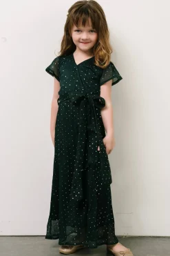 Baltic Born flower girl|Child Grace Sparkle Gown | Emerald