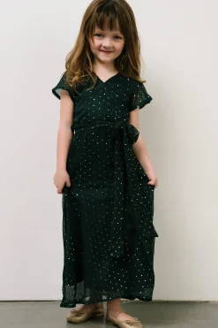 Baltic Born flower girl|Child Grace Sparkle Gown | Emerald