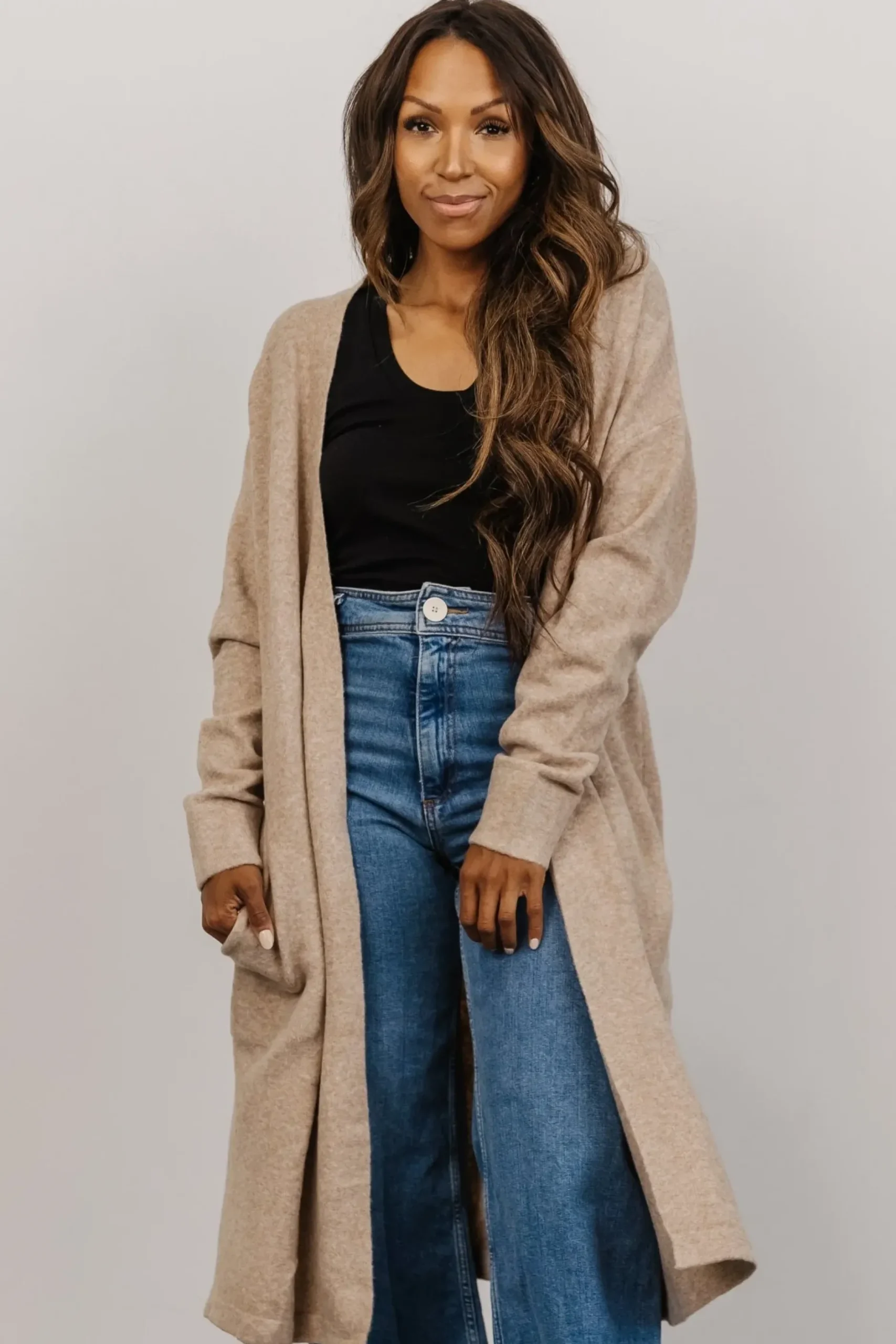 Baltic Born cardigans|Claire Cardigan | Taupe