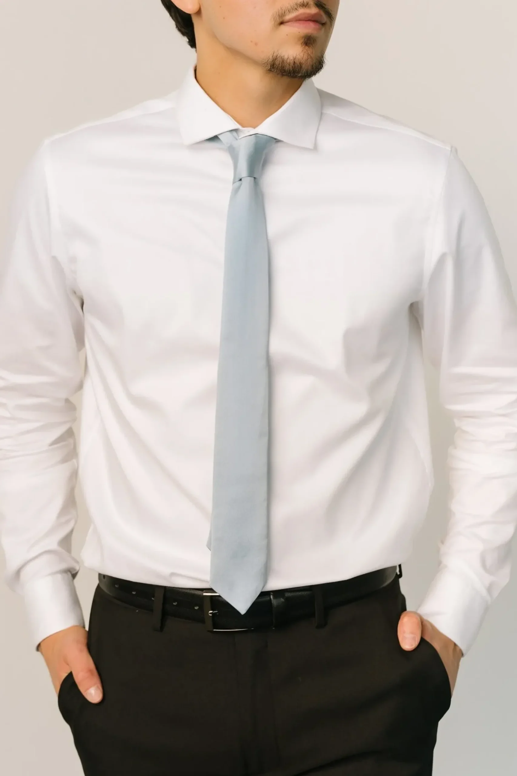 Baltic Born COMING SOON|Classic Satin Tie | Light Blue