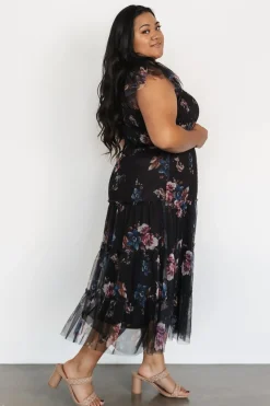 Baltic Born COMING SOON|Clementine Tulle Midi Dress | Black Multi