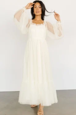 Baltic Born tulle styles|Cleobelle Maxi Dress | Creamy Beige