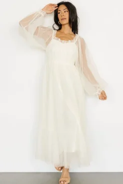 Baltic Born tulle styles|Cleobelle Maxi Dress | Creamy Beige