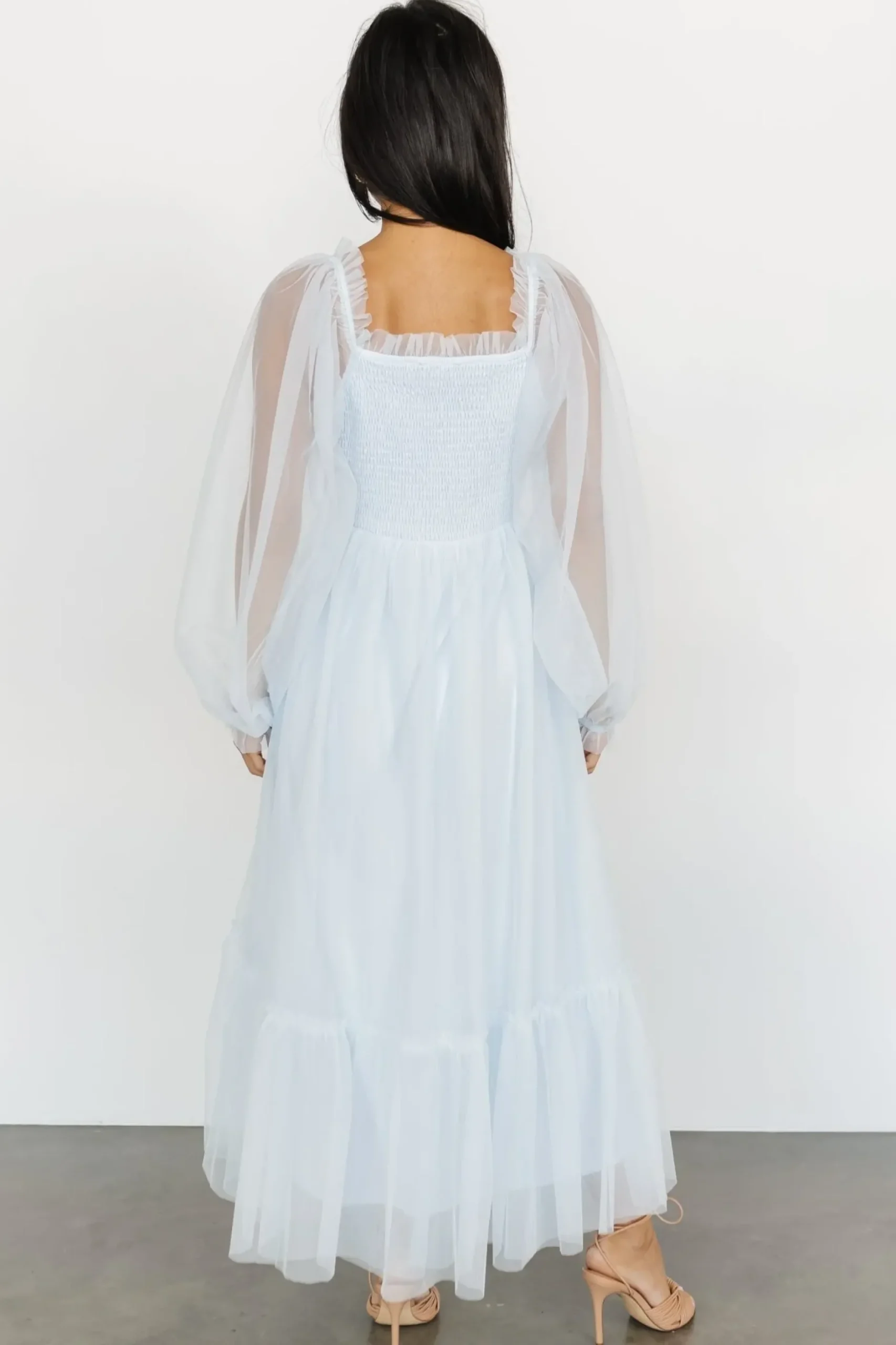 Baltic Born tulle styles|Cleobelle Maxi Dress | Ethereal Blue