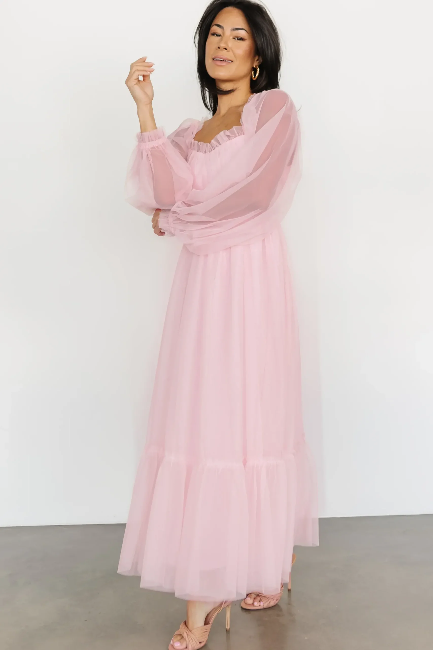 Baltic Born tulle styles|Cleobelle Maxi Dress | Rosy Pink