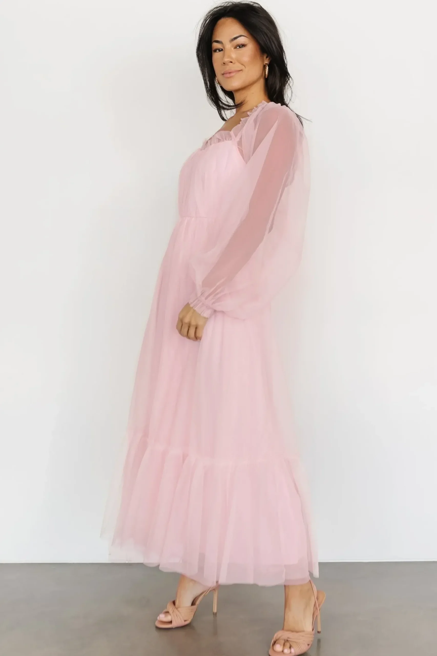 Baltic Born tulle styles|Cleobelle Maxi Dress | Rosy Pink