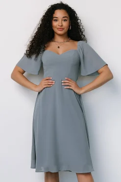 Baltic Born midi dresses|WEDDING SUITE|Colette Sweetheart Midi Dress | Dusty Blue