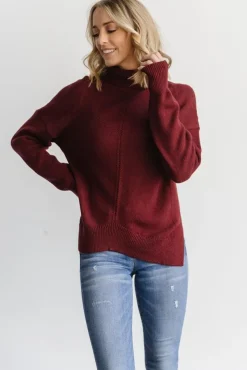 Baltic Born sweaters|WINTER ESSENTIALS|Collins Knit Sweater | Burgundy