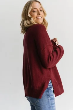 Baltic Born sweaters|WINTER ESSENTIALS|Collins Knit Sweater | Burgundy