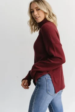 Baltic Born sweaters|WINTER ESSENTIALS|Collins Knit Sweater | Burgundy