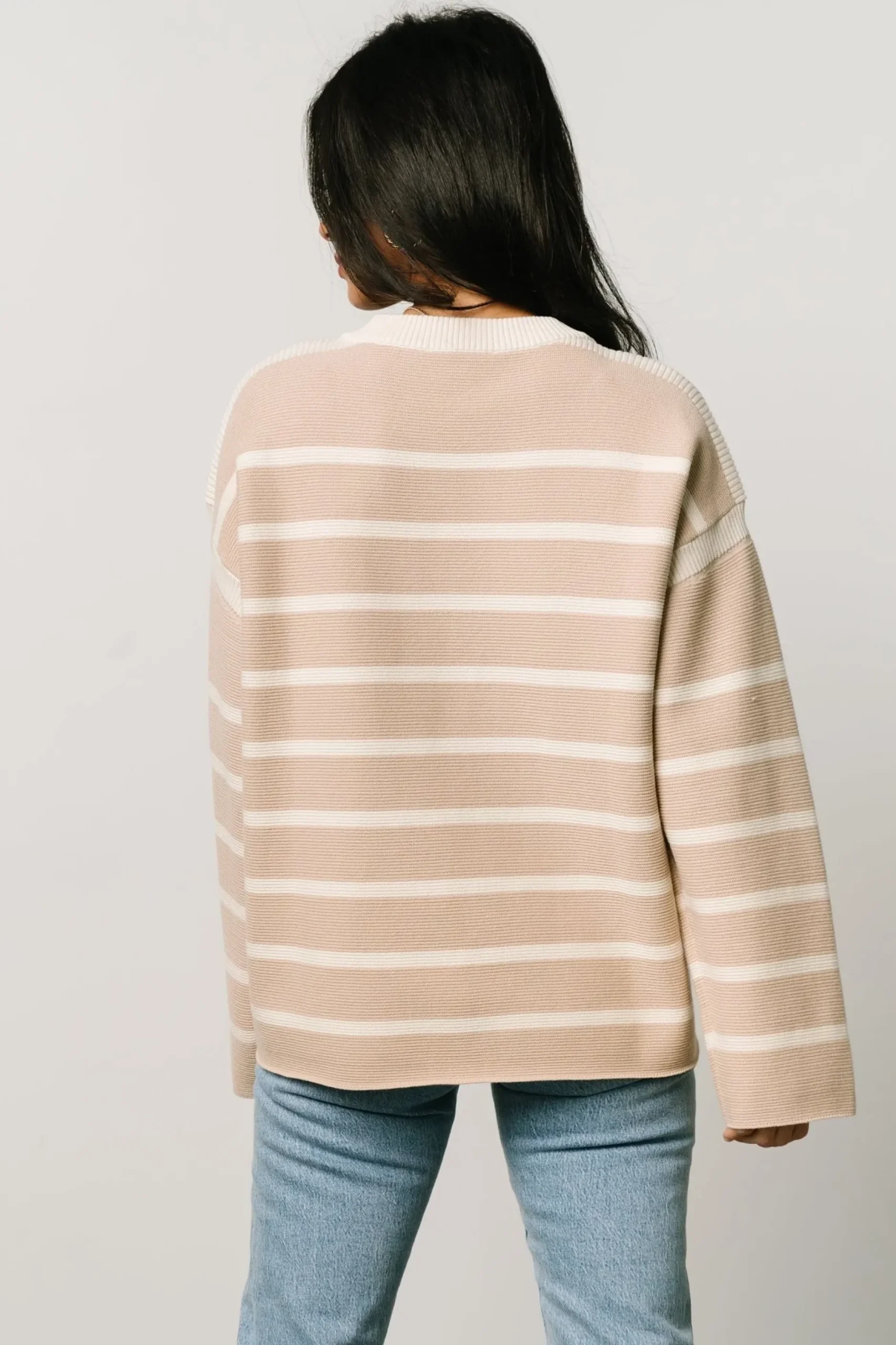 Baltic Born TOPS|sweaters|Conway Striped Sweater | Natural