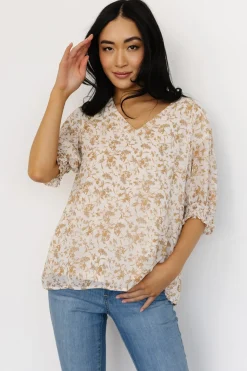 Baltic Born blouses + shirts|Cordova Top | Cream Multi Floral