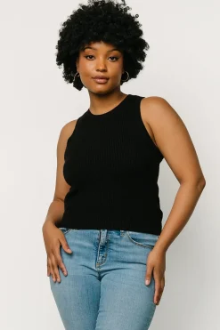 Baltic Born blouses + shirts|Cruz Knit Tank Top | Black