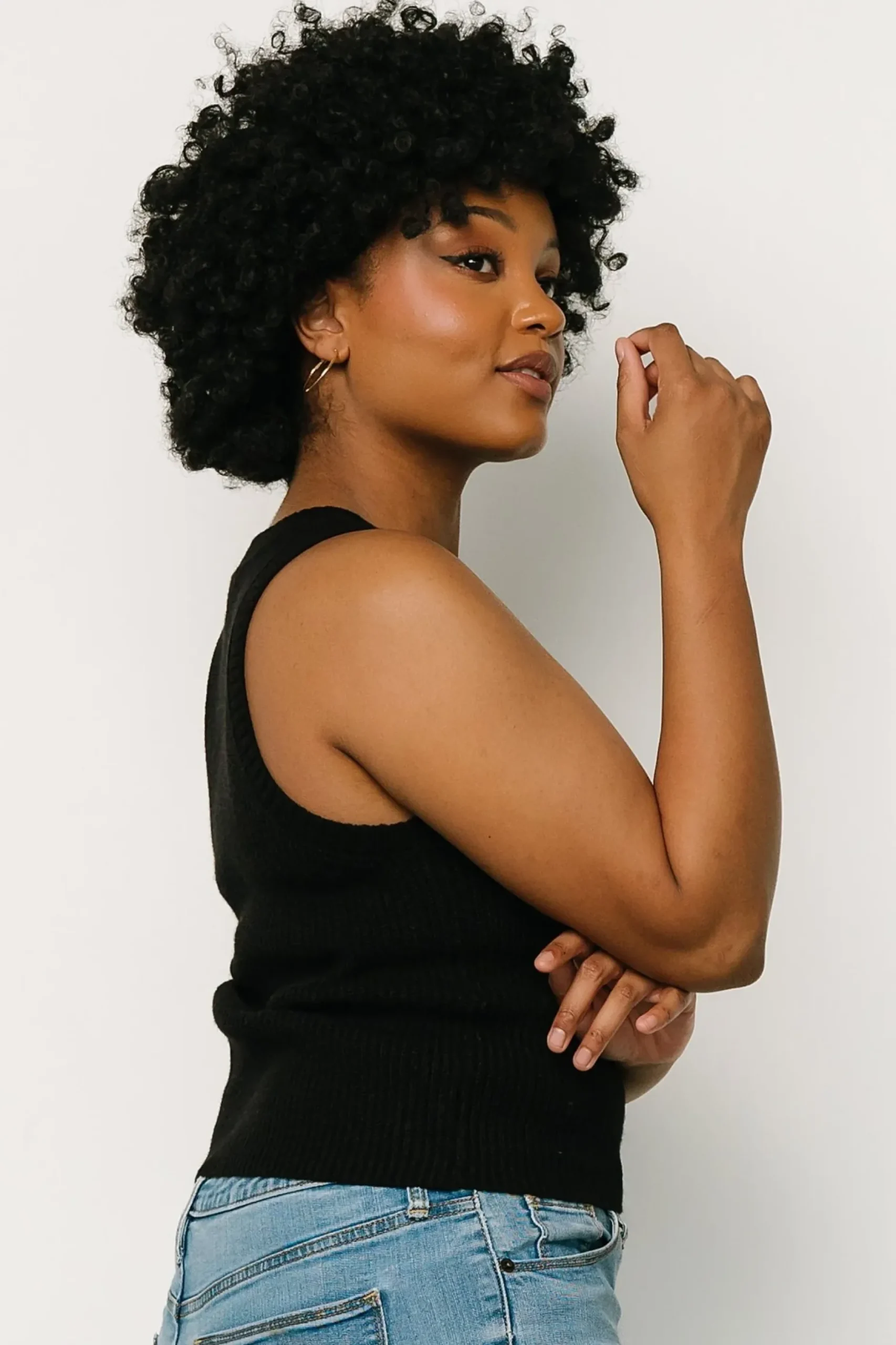 Baltic Born blouses + shirts|Cruz Knit Tank Top | Black