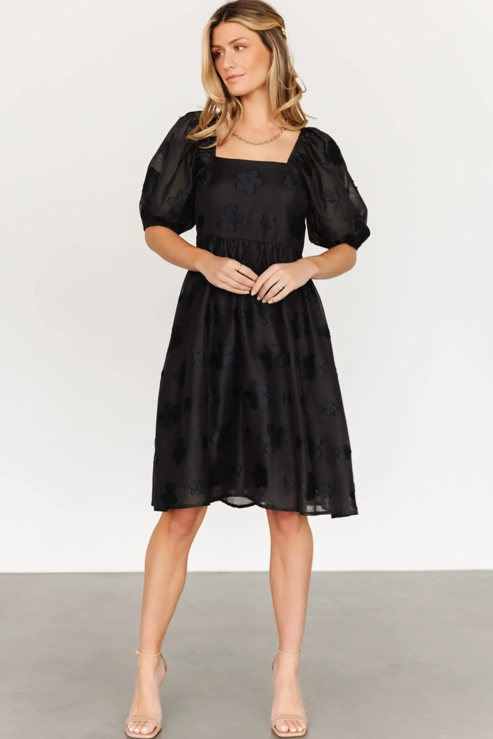 Baltic Born short dresses|Daisy Short Dress | Black