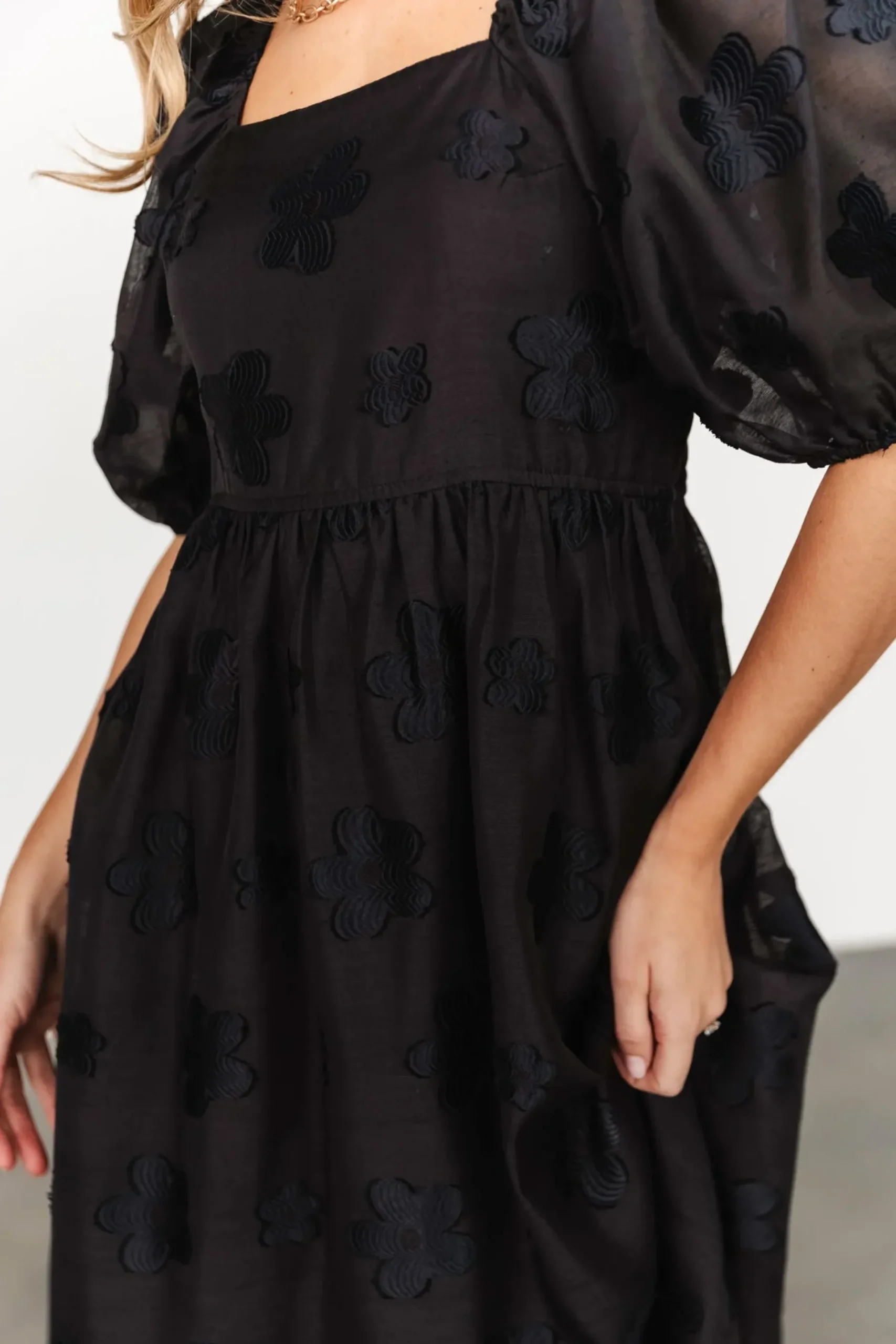 Baltic Born short dresses|Daisy Short Dress | Black