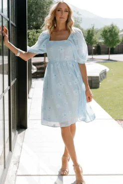 Baltic Born short dresses|Daisy Short Dress | Blue Floral