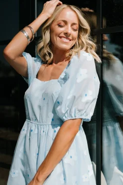 Baltic Born short dresses|Daisy Short Dress | Blue Floral