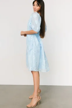 Baltic Born short dresses|Daisy Short Dress | Blue Floral