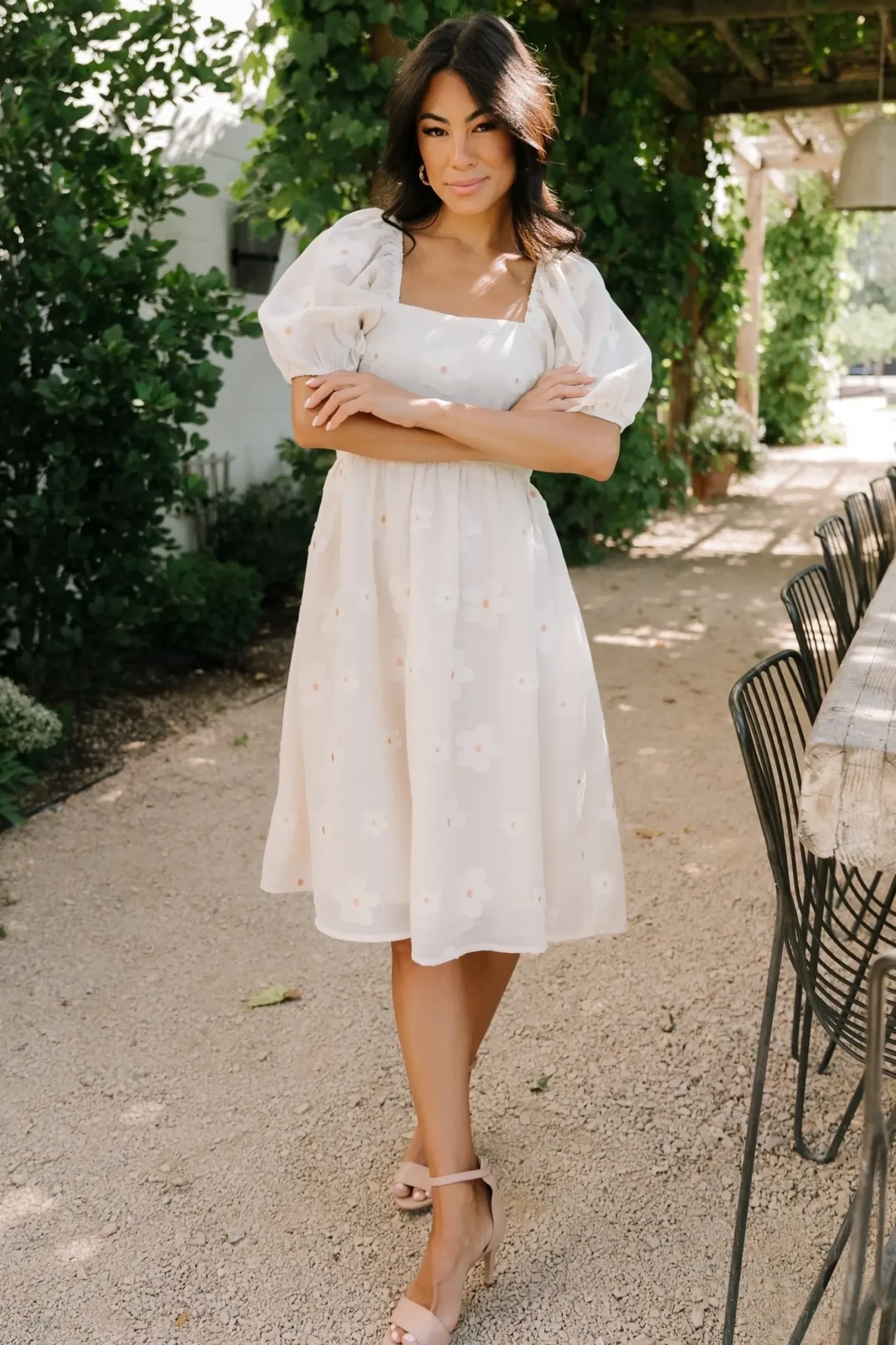 Baltic Born short dresses|Daisy Short Dress | Vintage Cream Floral