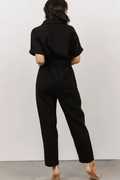 Baltic Born JUMPSUITS + ROMPERS|Dallas Button Up Jumpsuit | Black
