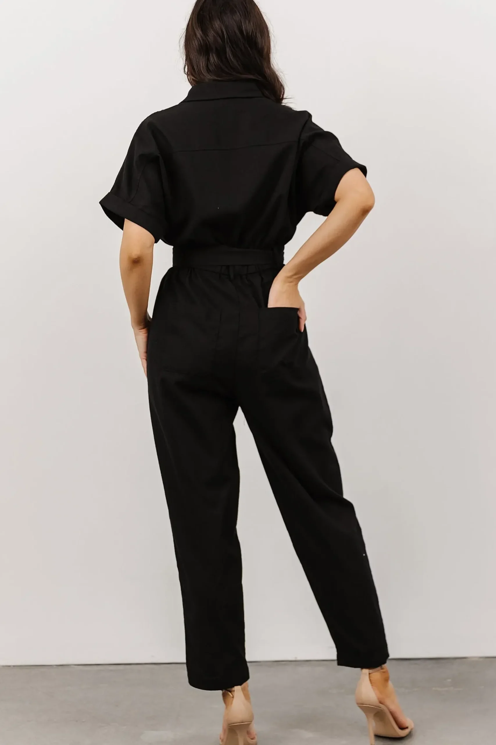 Baltic Born JUMPSUITS + ROMPERS|Dallas Button Up Jumpsuit | Black