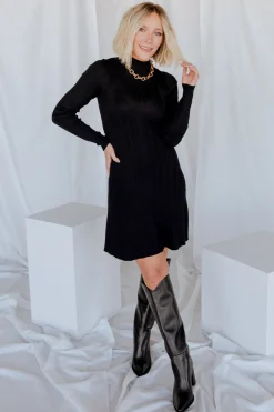 Baltic Born SALE|Dastrup Ribbed Dress | Black