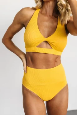 Baltic Born bikini|Del Mar Ribbed Bikini Bottom | Yellow