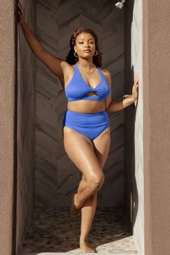 Baltic Born bikini|Del Mar Ribbed Bikini Bottom | Blue
