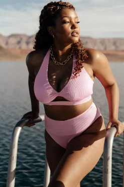 Baltic Born bikini|Del Mar Ribbed Bikini Bottom | Pink