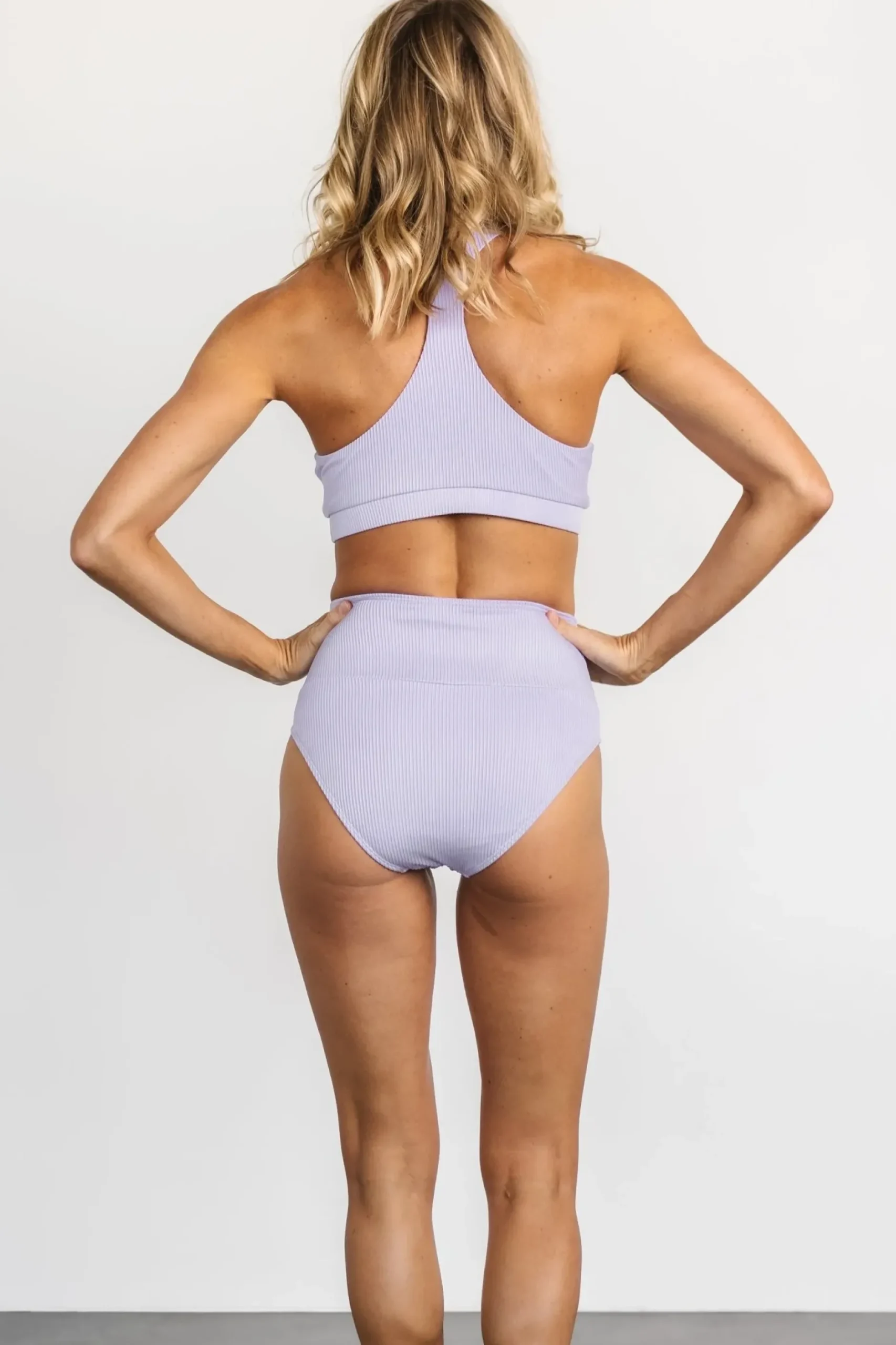 Baltic Born bikini|Del Mar Ribbed Bikini Top | Lilac