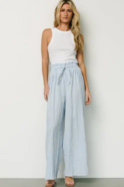 Baltic Born pants|Delphi Wide Leg Pants | Blue Stripe