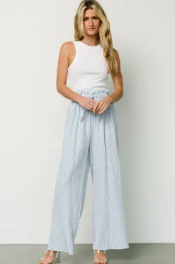 Baltic Born pants|Delphi Wide Leg Pants | Blue Stripe