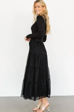 Baltic Born maxi dresses|WEDDING SUITE|Demi Sweater Tulle Dress | Black
