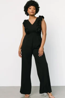 Baltic Born JUMPSUITS + ROMPERS|Descanso Ruffle Jumpsuit | Black