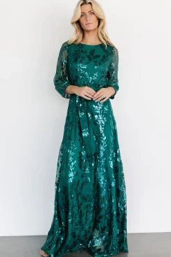 Baltic Born COMING SOON|Destiny Sequin Maxi Dress | Emerald
