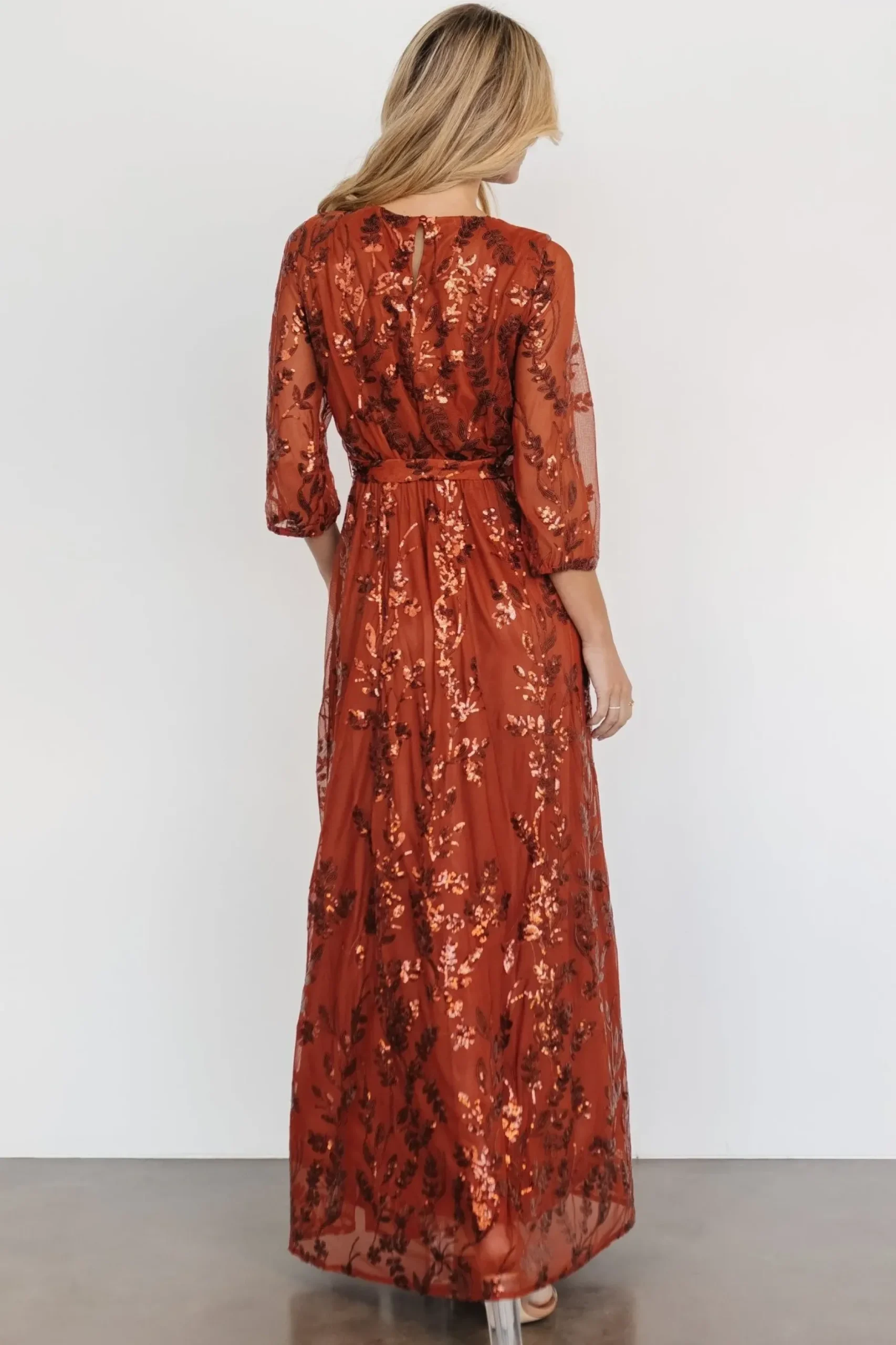 Baltic Born COMING SOON|Destiny Sequin Maxi Dress | Cinnamon
