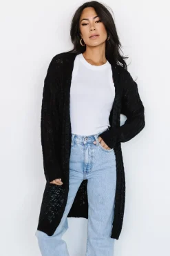 Baltic Born cardigans|Devman Knit Cardigan | Black