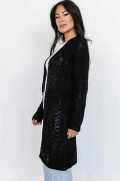 Baltic Born cardigans|Devman Knit Cardigan | Black