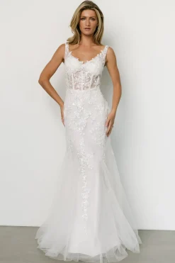 Baltic Born embellished + sequined|Devotion Bridal Gown | White