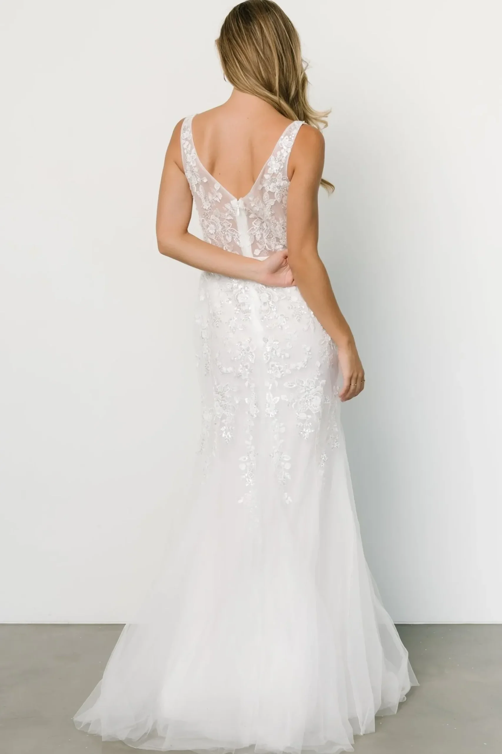 Baltic Born embellished + sequined|Devotion Bridal Gown | White