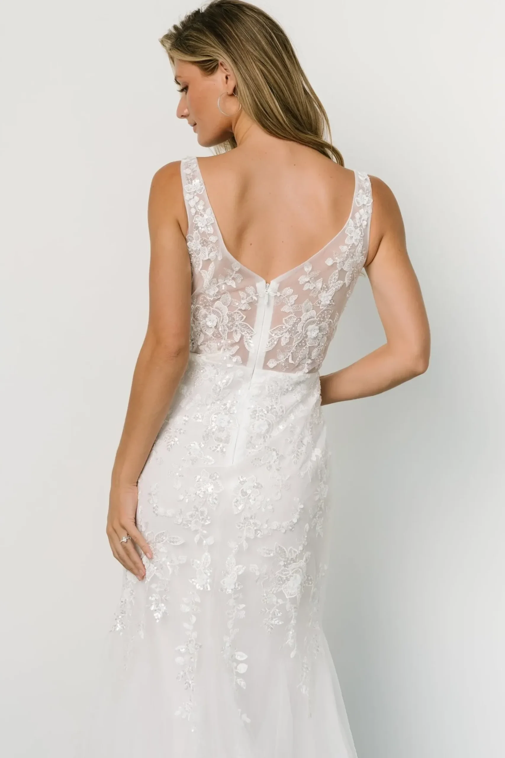 Baltic Born embellished + sequined|Devotion Bridal Gown | White