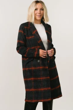 Baltic Born outerwear|Dickinson Trench Coat | Navy Multi
