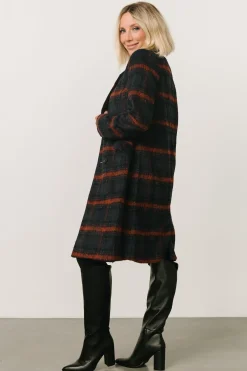 Baltic Born outerwear|Dickinson Trench Coat | Navy Multi
