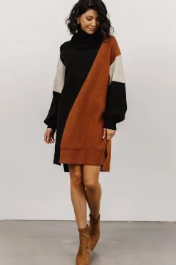 Baltic Born short dresses|TOPS|Diego Sweater Dress | Black Multi