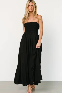 Baltic Born DRESSES|maxi dresses|Domenica Strapless Maxi Dress | Black